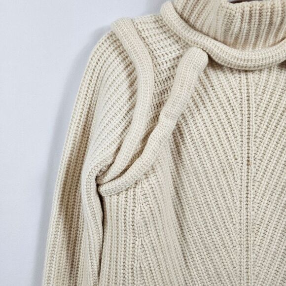 Eric Bompard Labo Collection Galaxie Cashmere Sweater In Ivory - Picture 3 of 10